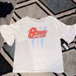 Brand new Bowie knit riot tee size small